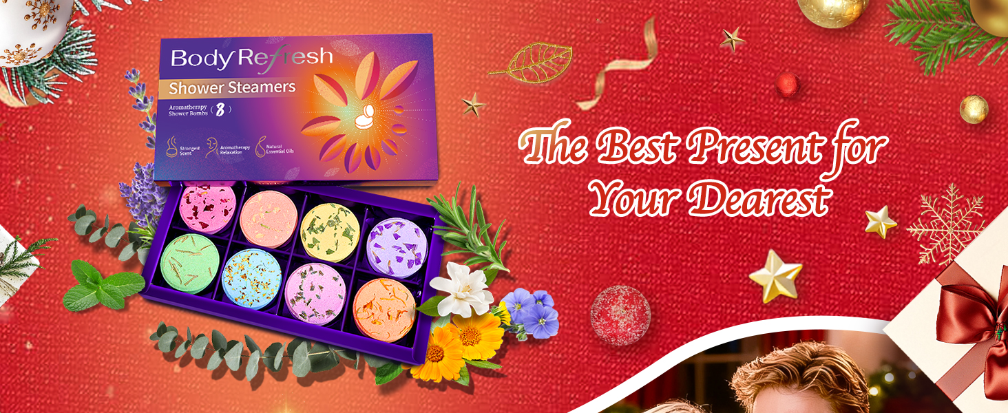 Shower Steamers Aromatherapy - 8 Pack Shower Bombs with Essential Oils, Christmas Gifts for Women Stocking Stuffers, Birthday Gifts for Women Girlfriend Her Self Care Relaxation Home SPA Stress Relief - Image 2
