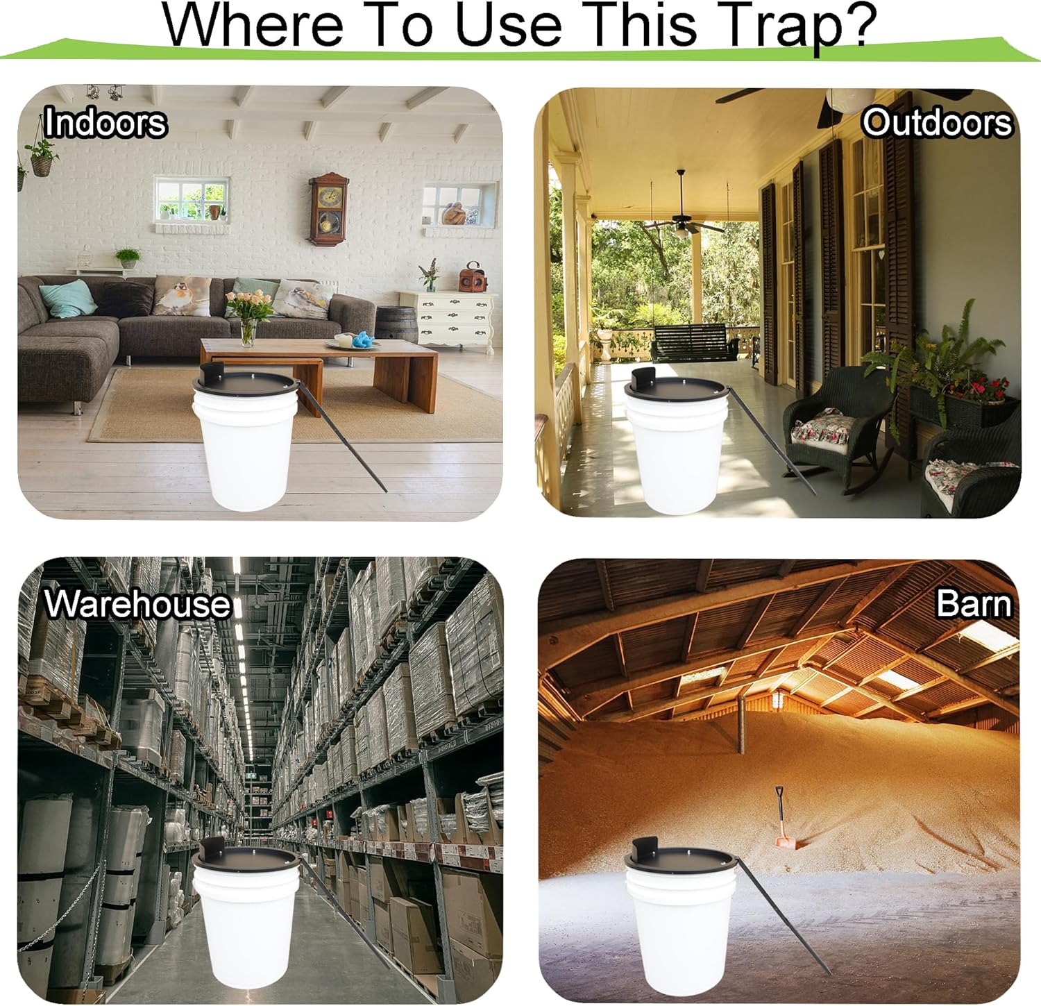 Bucket Lid Mouse Trap Metal 5 Gallon Bucket lid,Strong Metal Material That Cannot be Bitten, auto Reset, Repeat Catch, Indoor Outdoor, Reusable 5 Gallon Bucket Lid, (1Pack) - Image 4