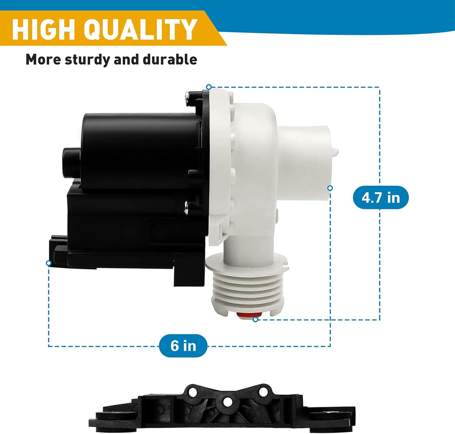137221600 Washer Drain Pump Replacement for Frigidaire, Westinghouse, Kenmore, Gibson - Replaces 137108100 134051200 137151800,131724000,134740500,PS7783938,AP5684706, 2754548 - Image 4