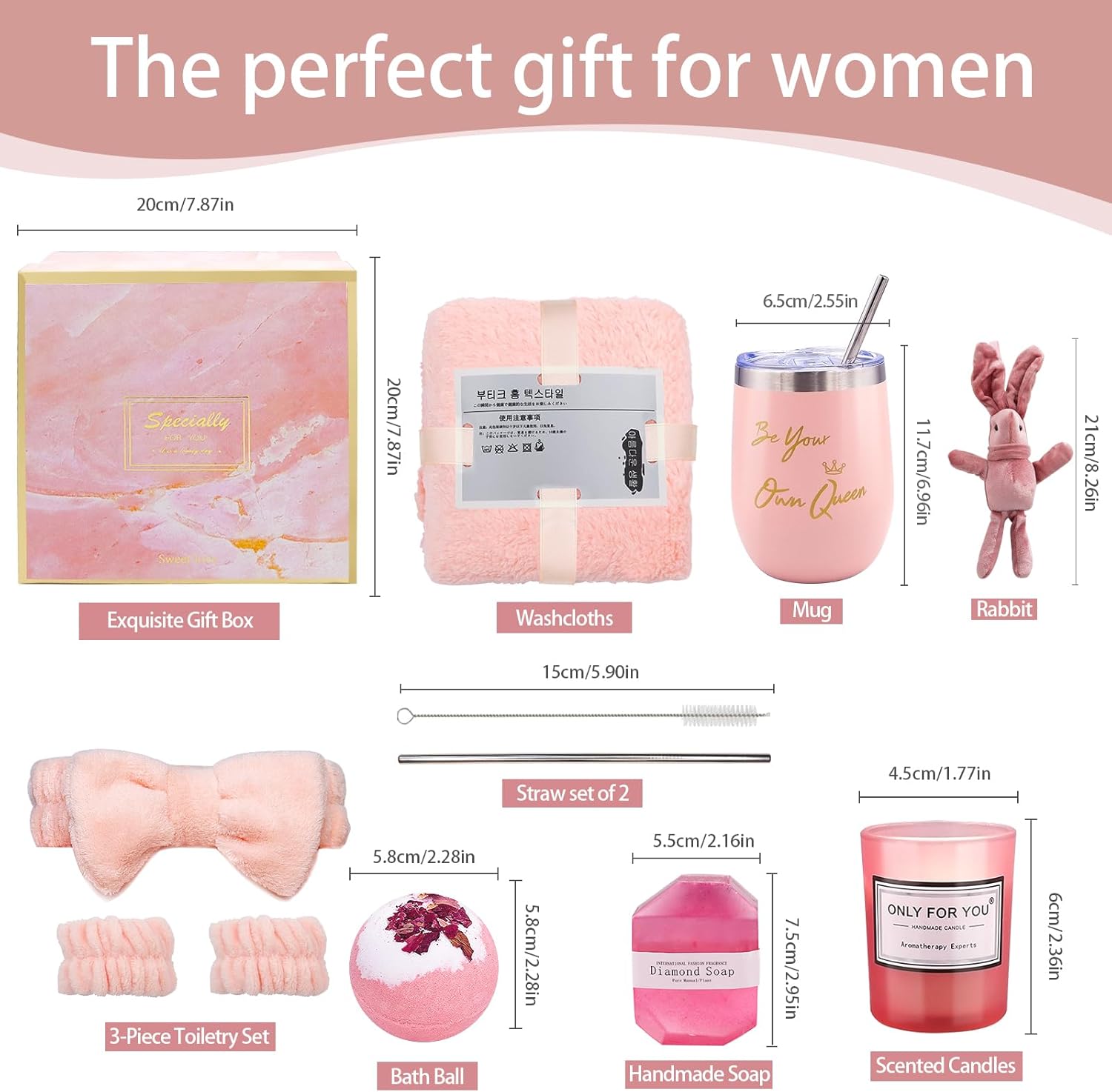 Gift Baskets for Women,10 PCS Spa Self Care Package for Birthday, Thank You, Get Well, Perfect Relaxation Gifts for Mom, Grandma,Sister, Best Friends,Christmas,Holiday, Valentines Day Presents for Her - Image 3
