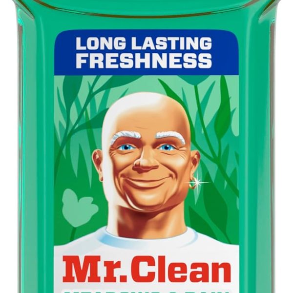 Mr. Clean All Purpose Cleaner, Floor Cleaner for Mopping Home, Bathroom, & Kitchen, Cleaning Liquid for Mop & Bucket, Cleaning Supplies, Multi-Surface Dilutable, Meadows & Rain, 41oz