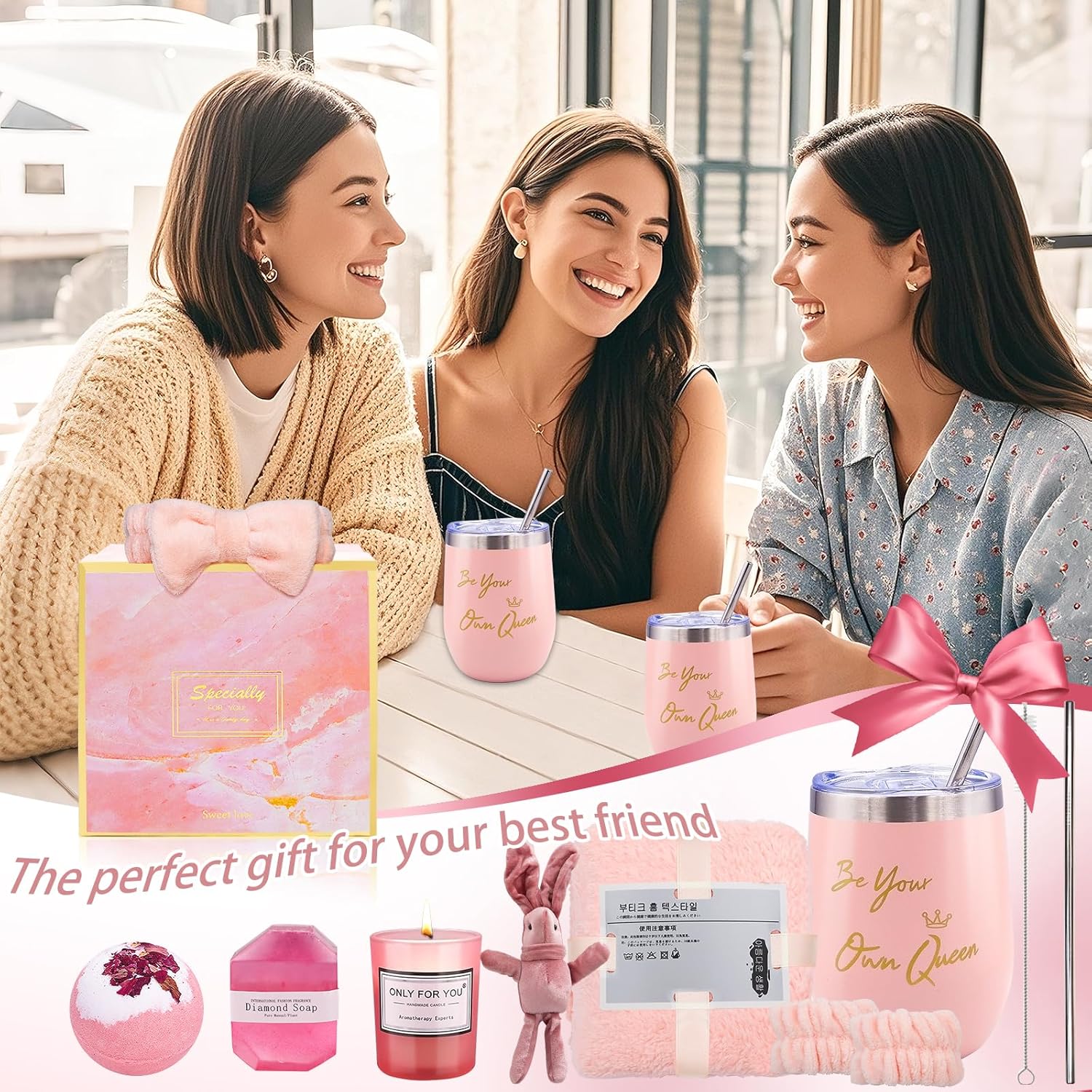 Gift Baskets for Women,10 PCS Spa Self Care Package for Birthday, Thank You, Get Well, Perfect Relaxation Gifts for Mom, Grandma,Sister, Best Friends,Christmas,Holiday, Valentines Day Presents for Her - Image 6