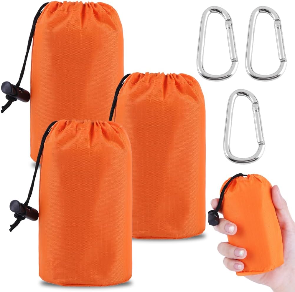 Emergency Sleeping Bag - Portable Emergency Blanket for Survival Gear, Thermal Bivy Sack with D-Type Buckle, Waterproof & Lightweight for Camping, Hiking, Outdoor (2/3/5 Pack) - Image 7