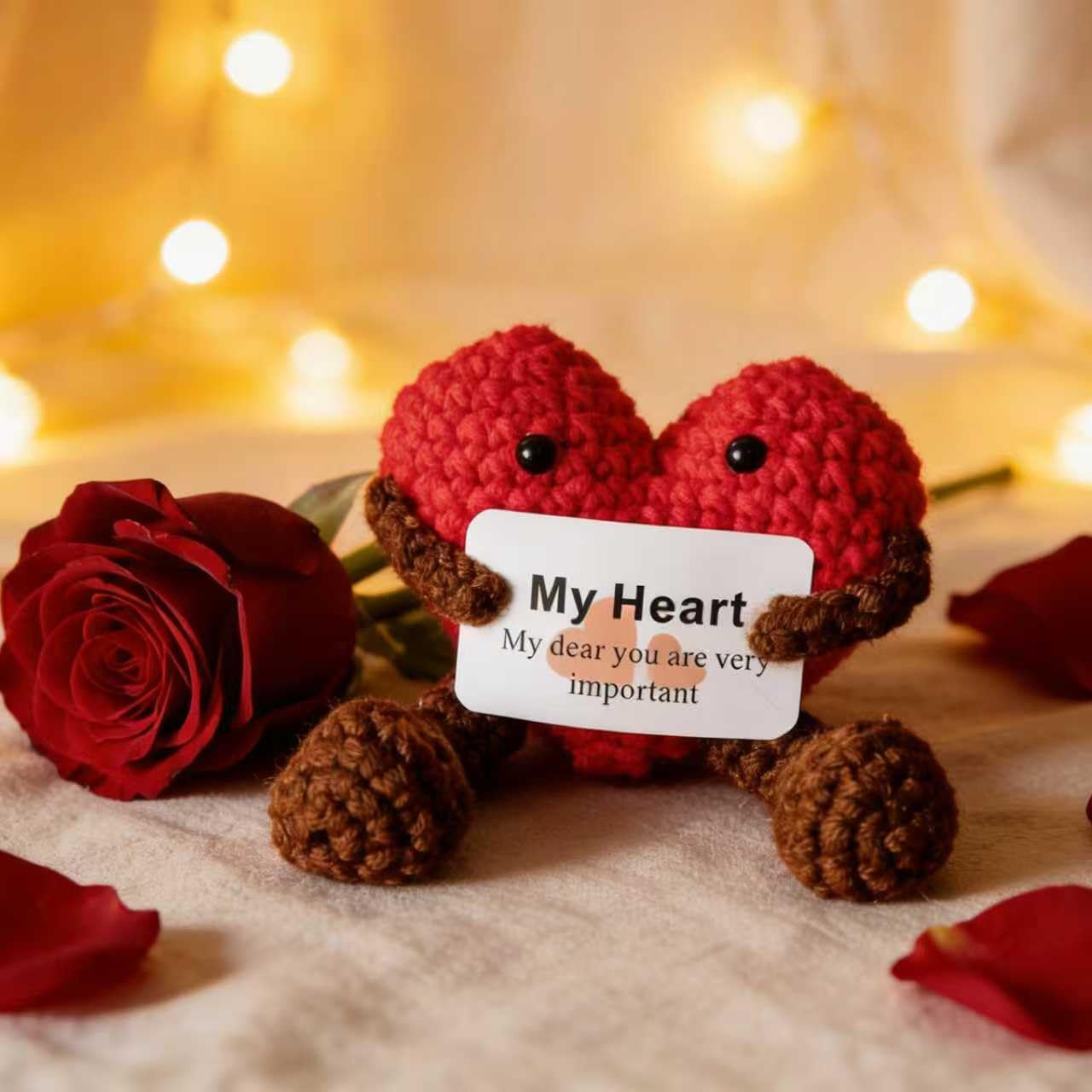 Gifts for Girlfriend Wife Lover Unique Ideas Wedding Engagement Gifts Heart-shaped Valentines Red Rose Love You Gift Romantic Gift Set - Image 3