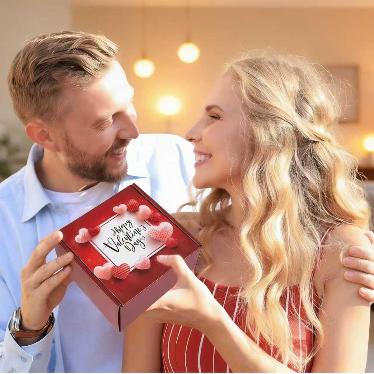 Gifts for Girlfriend Wife Lover Unique Ideas Wedding Engagement Gifts Heart-shaped Valentines Red Rose Love You Gift Romantic Gift Set - Image 7