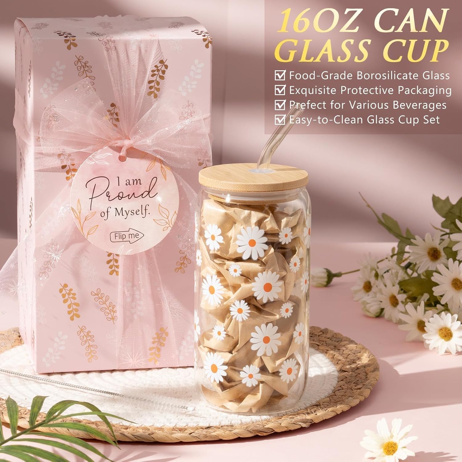 Spa Gifts for Women Teen Girl Gifts Trendy Stuff, Positive Affirmation Cards & Self Care Baskets Preserved Rose Flowers Set, Get Well Birthday Mothers Day Gift for Mom Her Grandma Teenage Girls Friend - Image 7