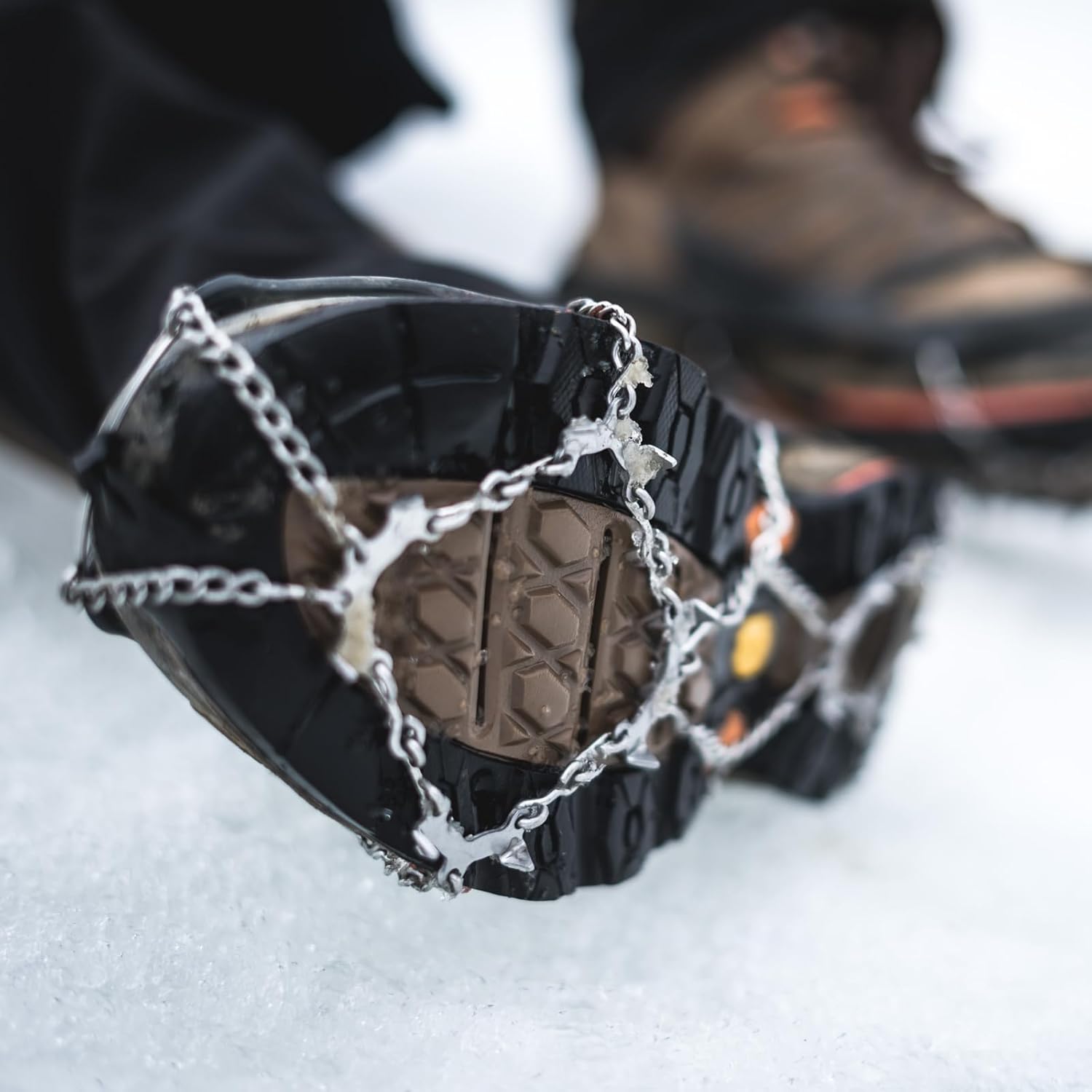 TRIWONDER Crampons for Boots Shoes Traction Ice Cleats Snow Grips Anti Slip Stainless Steel Micro Spikes for Hiking Fishing Walking Climbing Jogging Mountaineering - Image 7