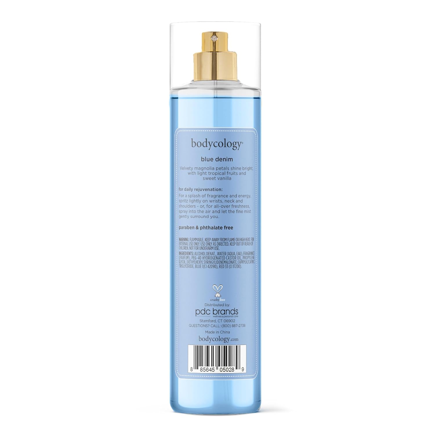 Bodycology Long-Lasting Fragrance Body Mist, Blue Denim, 8 fl oz - Image 5